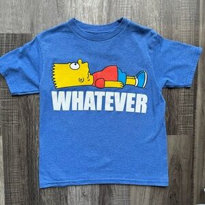 THE SIMPSONS BART WHATEVER BOYS T SHIRT SIZE S  6-7